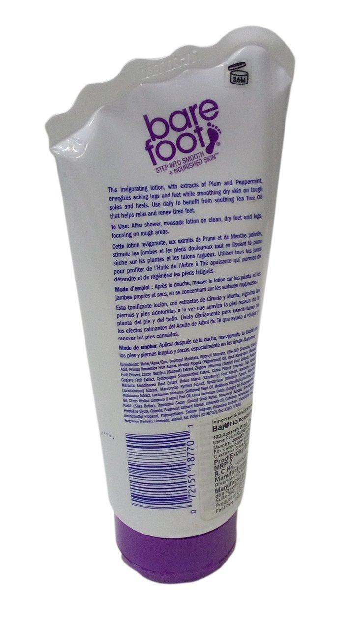 Freeman Freeman Barefoot Foot Lotion - Peppermint + Plum, 150ml Tube