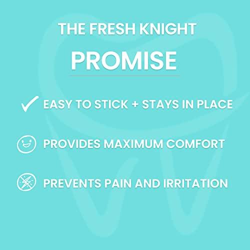 FRESH KNIGHT Braces Wax,10 Pack Bright & Fun Colors. Dental Wax for Braces. Unscented & Flavorless - Premium Orthodontic Wax for Braces.10 Pack- 50 Total Wax Strips, FREE Storage Case. Food Grade Brace Wax.