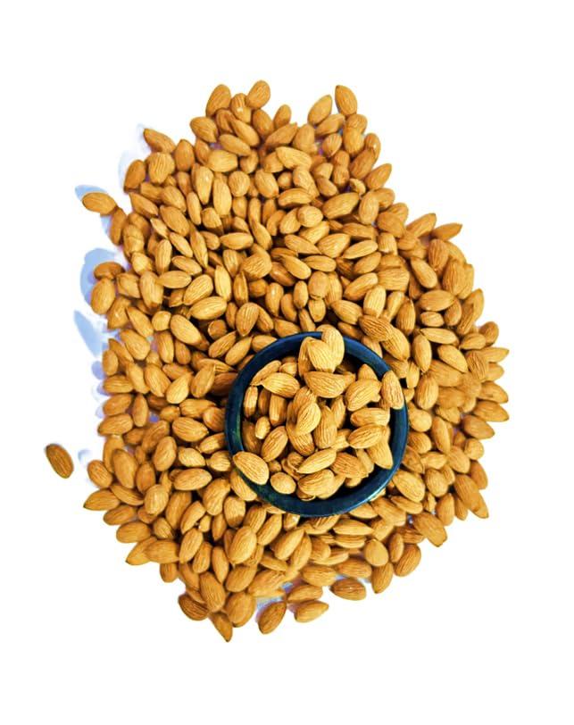 KASHMIR HARVEST HUB Kashmir Harvest Hub Pure Kashmiri Mamra Almonds - 400g | 100% Natural | Authentic | Organic | A++ Grade | Rich Oil Content (Pack of 1)