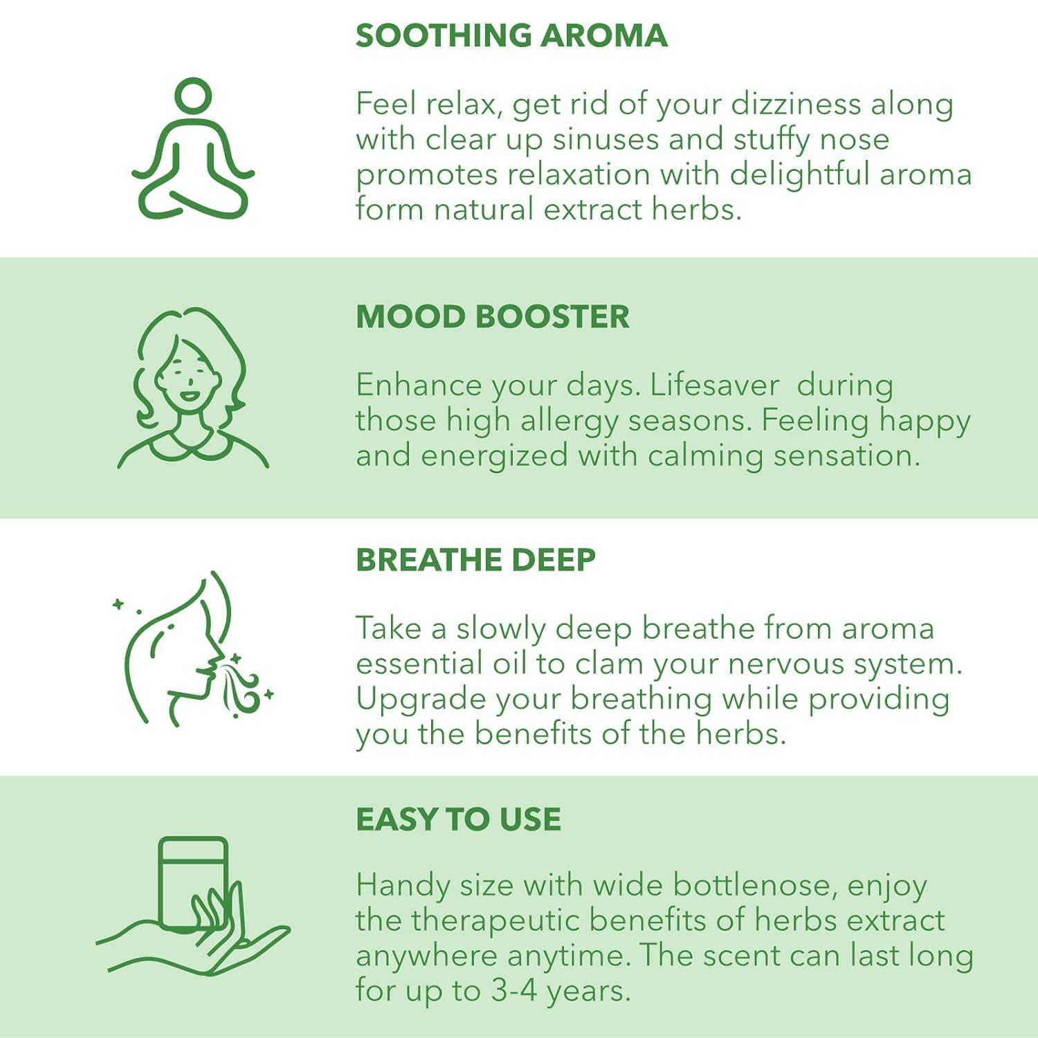 GELIGA MUSCULAR BALM Hongthai Compound Herb Inhaler Thai Herbal Qty 03