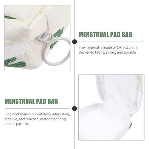 Artibetter ARTIBETTER 2pcs Menstrual Pad Napkins Bag Pouch Nursing Pad Holder Sanitary Napkin Bag Small Zipper Pouch Coin Purse for Women and Girls