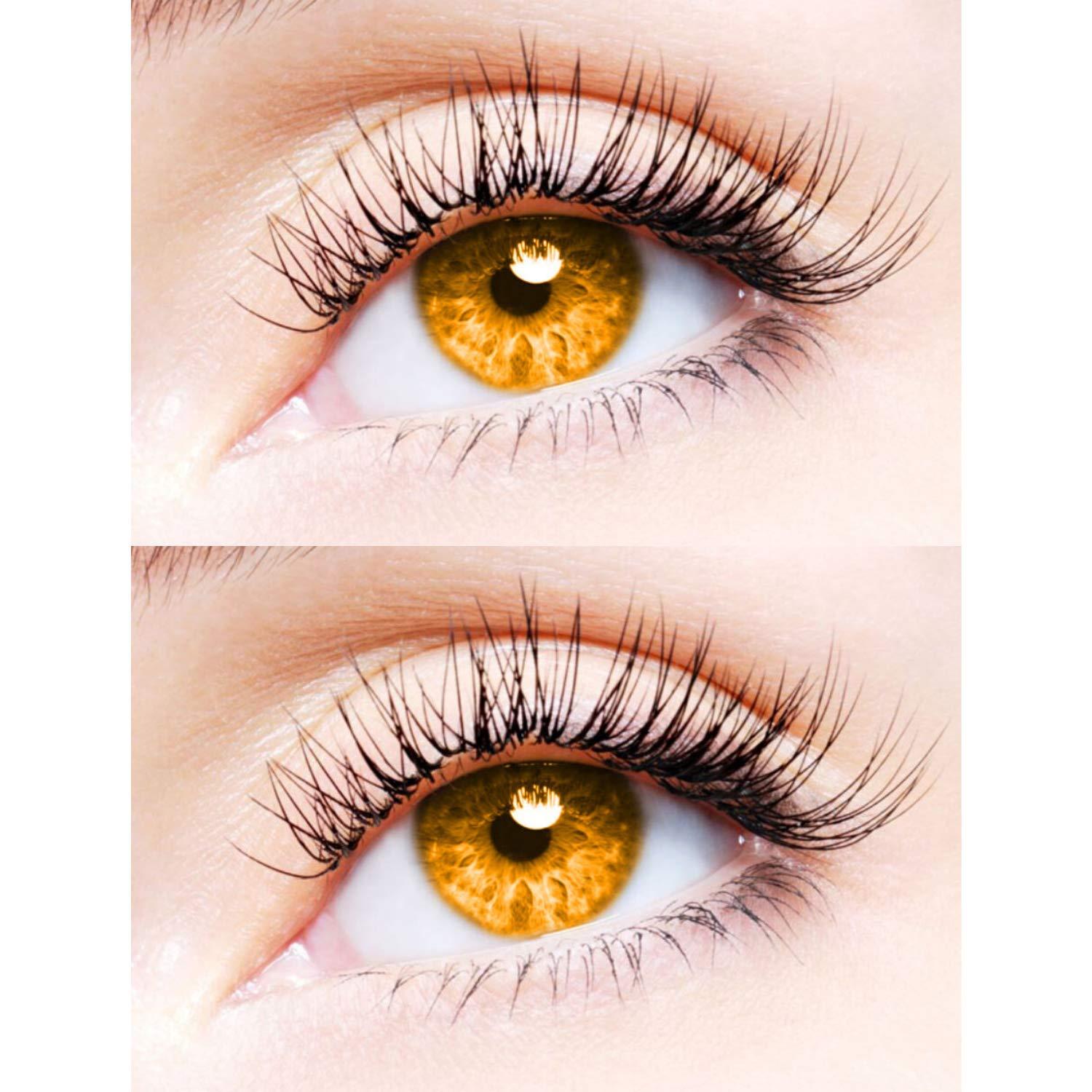 EYCOG EYCOG 2 Pair Monthly Colored Contact Lenses Zero Power (Honey-Honey)