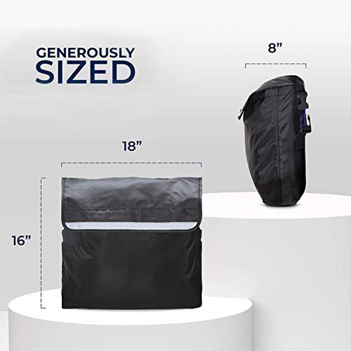 SUPVOX SUPVOX Wheelchair Pouch Wheelchair Bag Waterproof Large Wheelchair Accessories Bags to Hang on Back and Wheelchair Backpack Storage Bag