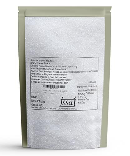 Bharat Bharat Citric Acid/Lemon Crystal, Pack of 1Kg powder