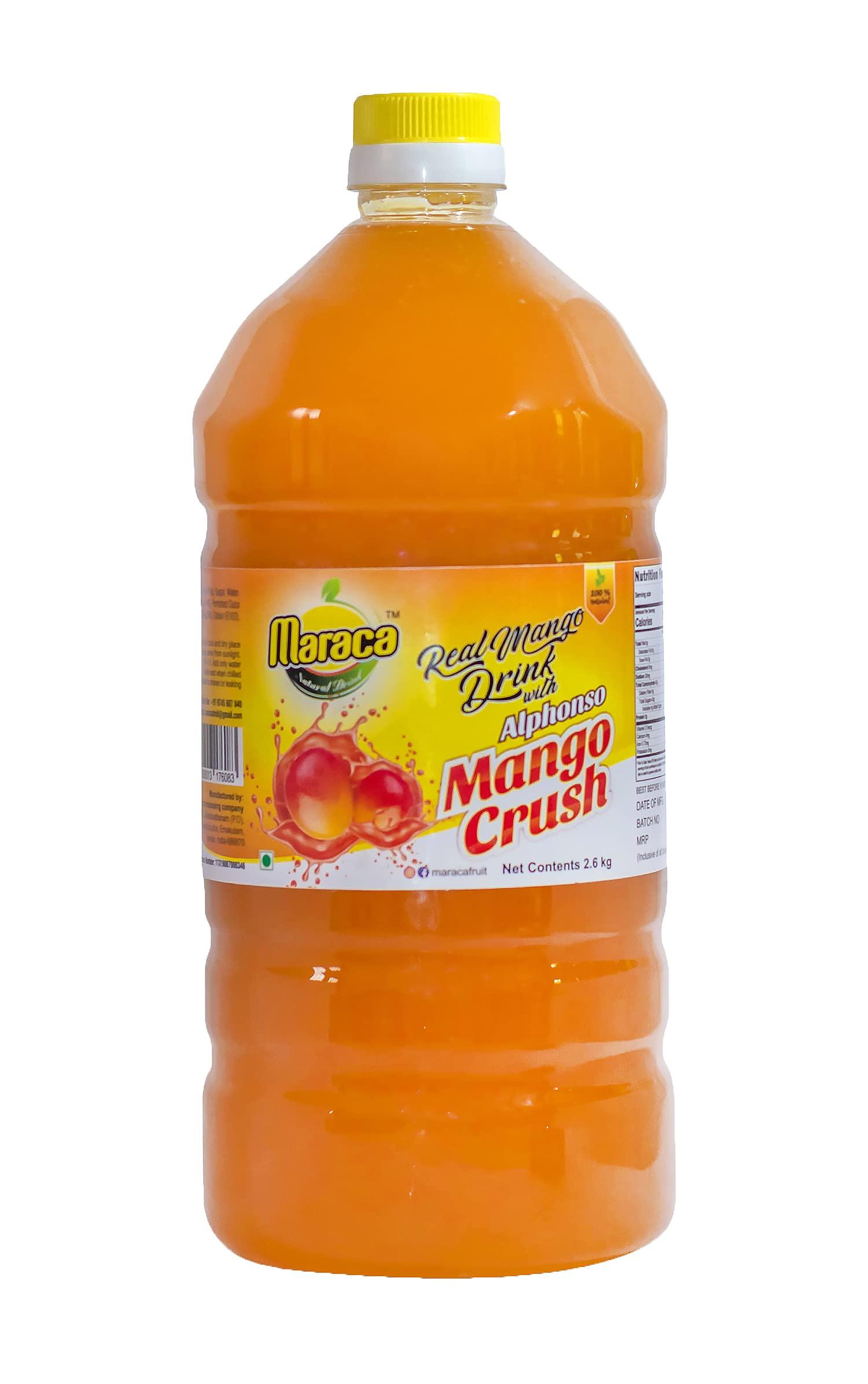 Maraca Natural Drink Maraca | Alphonso Mango Squash | Alphonso Mango Juice Syrup | Alphonso Mango Concentrate (2.6 Kg)