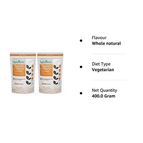 Neuherbs Neuherbs Raw & Unroasted Pumpkin Seeds | Immunity Booster & Fiber Rich Superfood | Rich Source of Omega 3 | Highly Nutritious Snack | Rich in Protein, Zinc & Magnesium 200 G (Pack of 2)