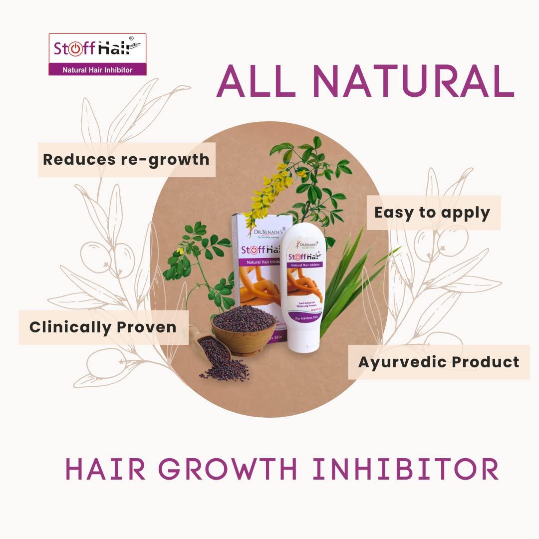 Stoffhair Stoffhair Dr. Benade\'s Cream Hair Inhibitor For Women - Permanent Hair Removal And Body Hair Growth Retarding For Women And Men - Remove Unwanted Facial Hair Without Laser Treatment.