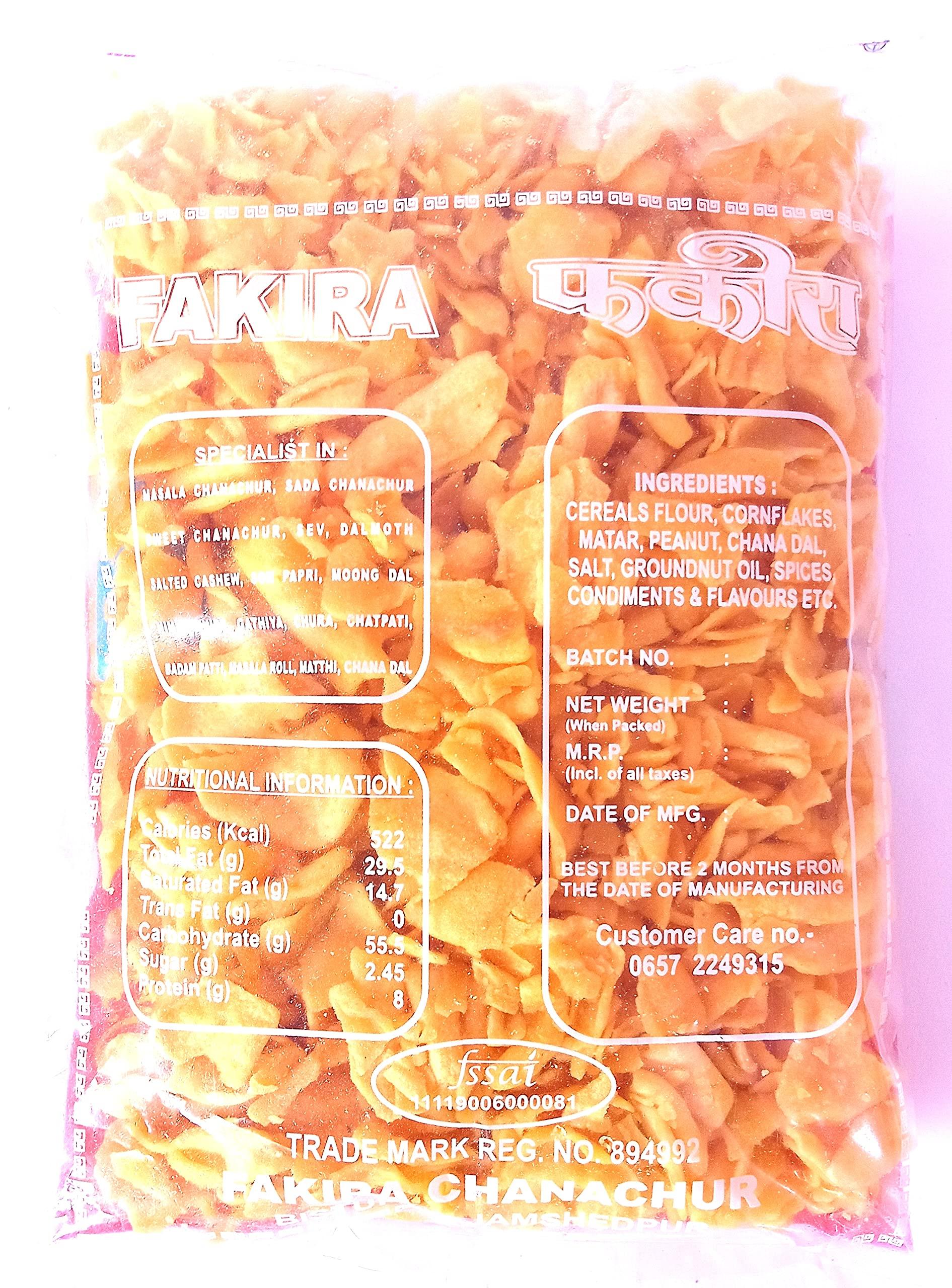 Fakira Fakira Chanachur, Snack Box -3 assorted snacks, Mix Chanachur, Gathiya, Nimki (500gm each)