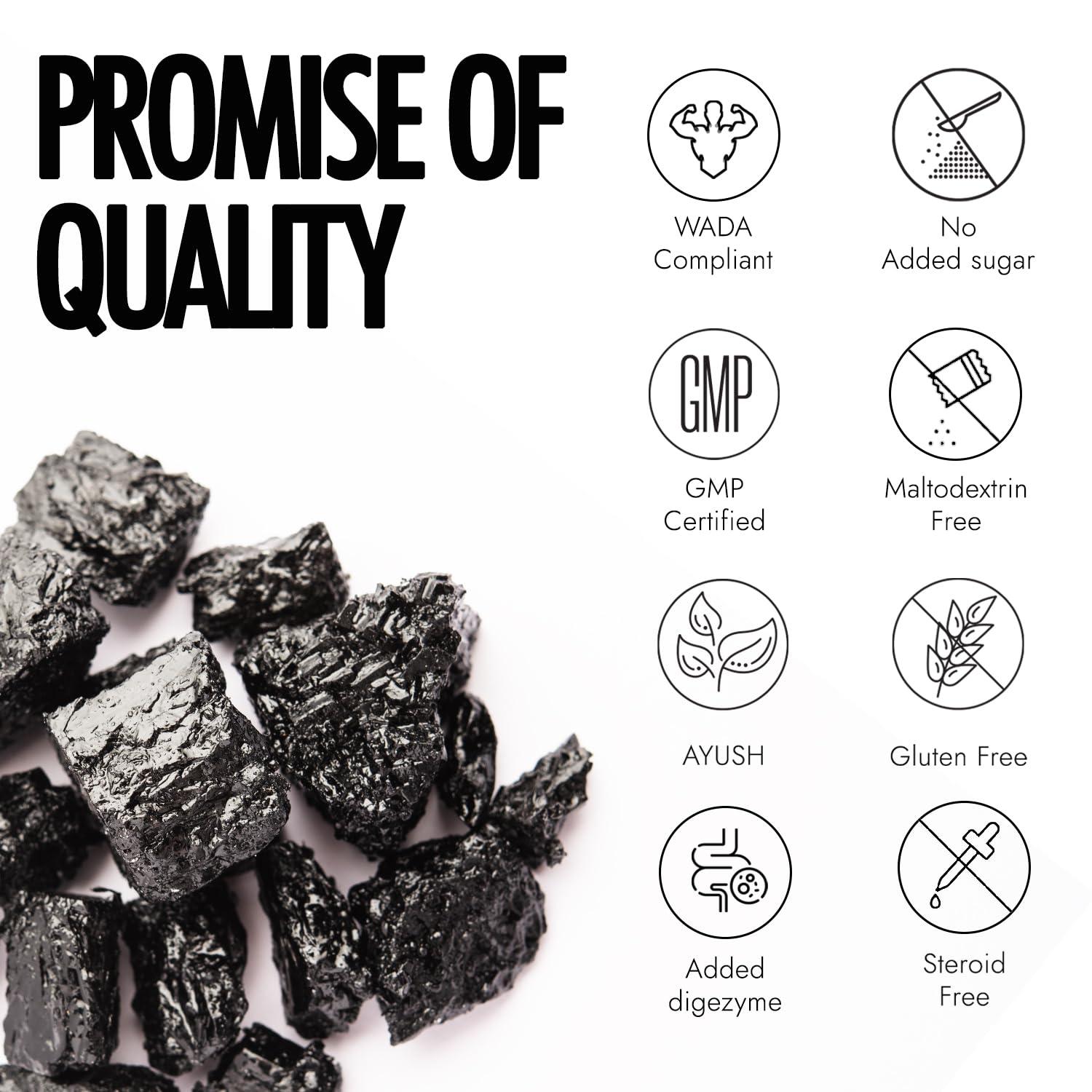 Kapiva Kapiva Testofuel Shilajit Whey Protein| 25g Protein | 250mg Shilajit | 5.5g BCAA | Cookies & Cream | Faster Absorption | Digezyme blend | WADA Compliant | 1Kg/ 2.2lb