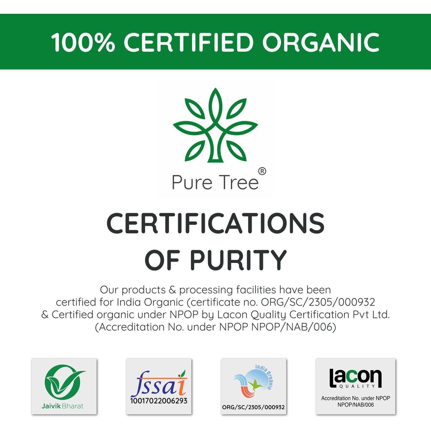 Pure Tree Pure Tree Certified Organic Bajra Flour Freshly Milled | 900 g | Bajra Atta | Gluten-Free Pearl Millet Organic Flour | Bajre Ka Atta | Millet Atta | Kambu Flour