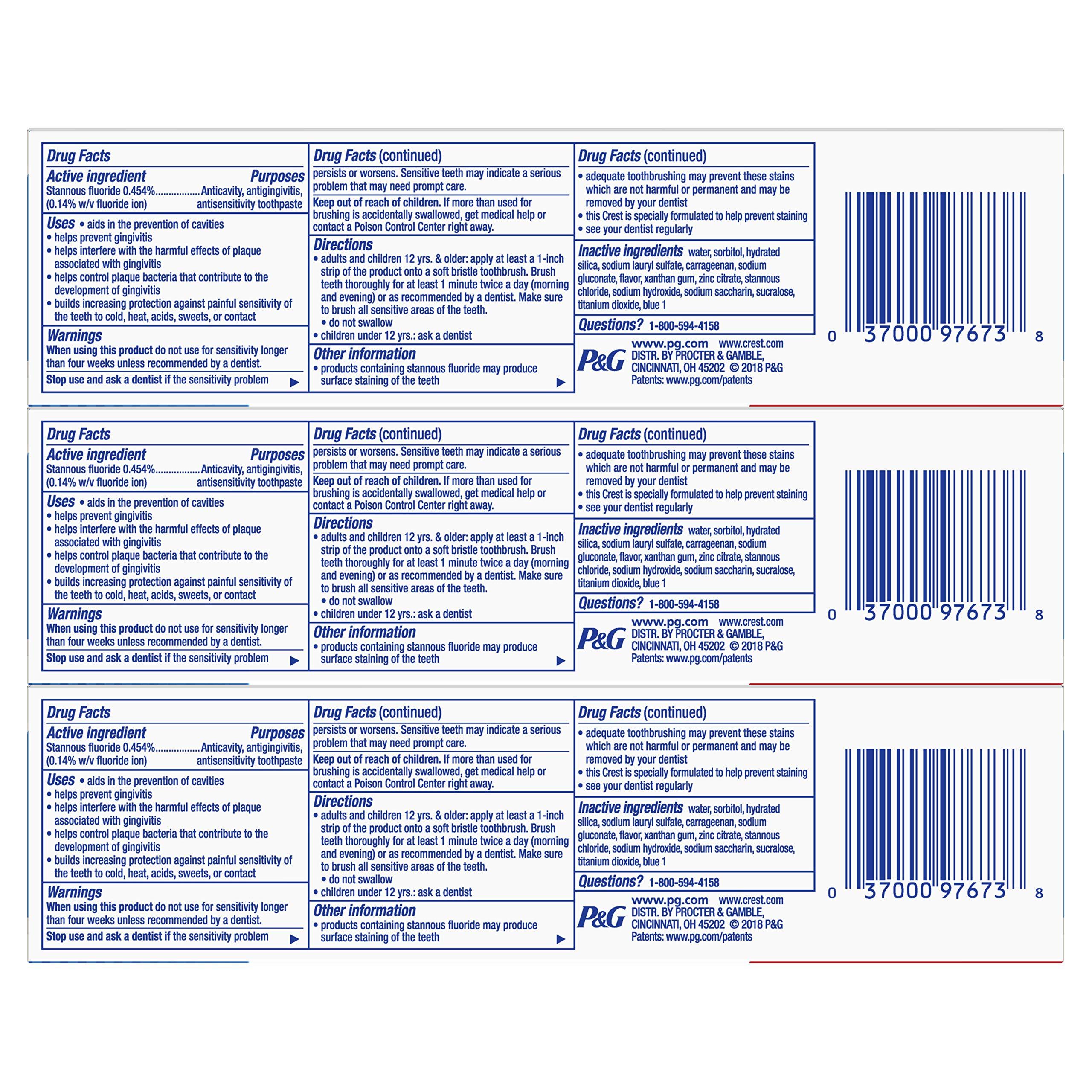 Crest Crest Pro-Health Smooth Formula Toothpaste, Clean Mint, 4.6 Oz, 3 Count