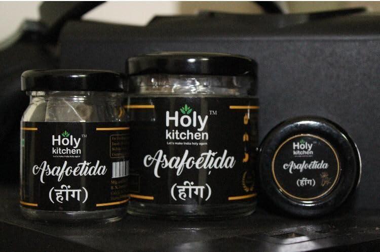 Holy Kitchen Holy Kitchen 100gm Natural Hathras Hing | Pure Hing | Hing Granule | Hing Asafoetida | Free Hing Wati