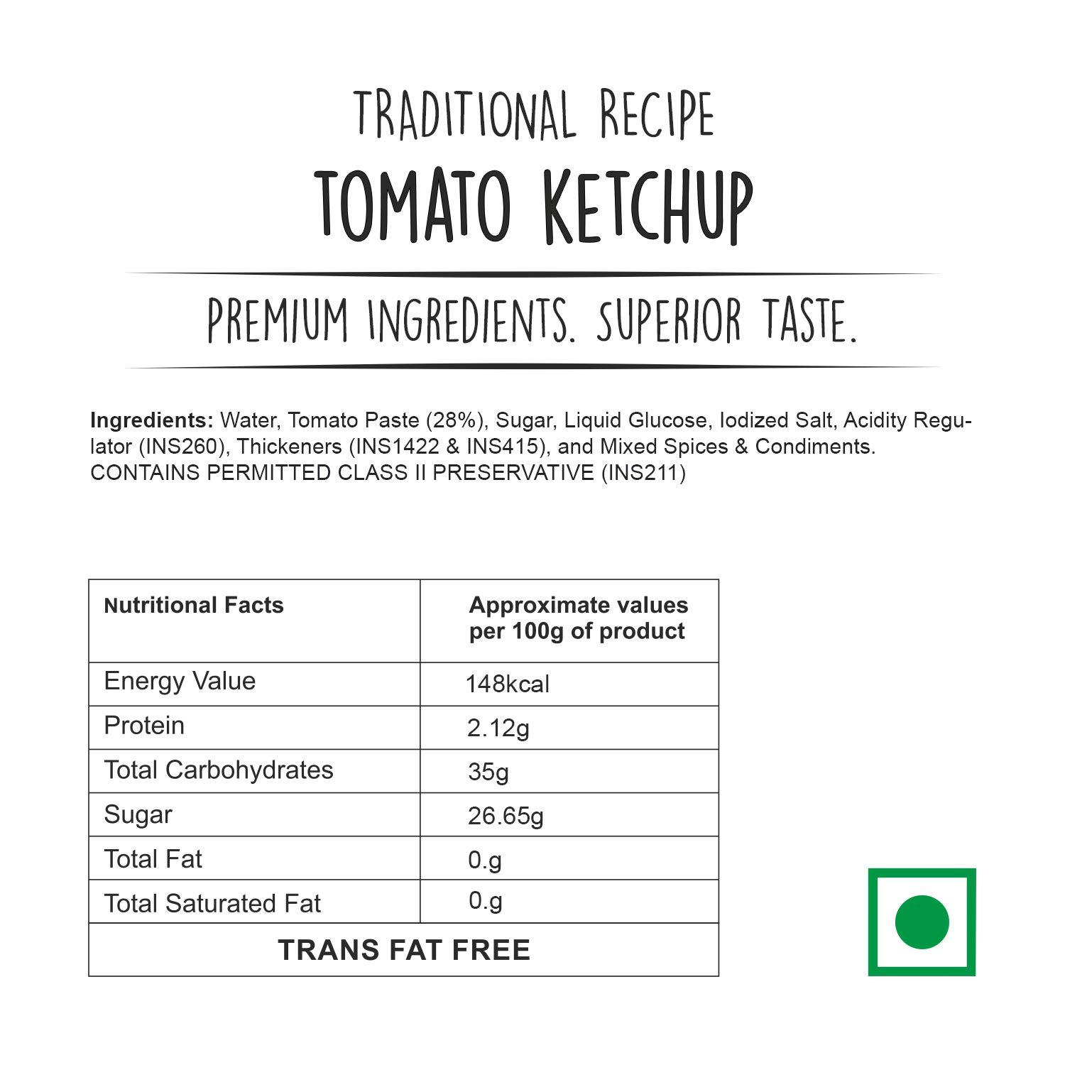 Wingreens Wingreens Schezwan Chilli Garlic Sauce, 450 g with Tomato Ketchup, 450 g