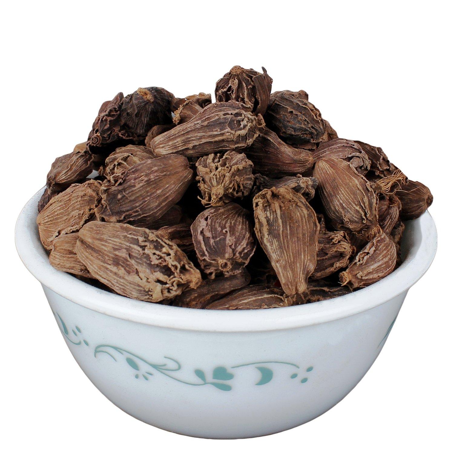 Yuvika YUVIKA Elaichi Badi - Elachi Badi - Badi Elaichi - Elettaria cardamomum - Black Cardamom (100 Grams)