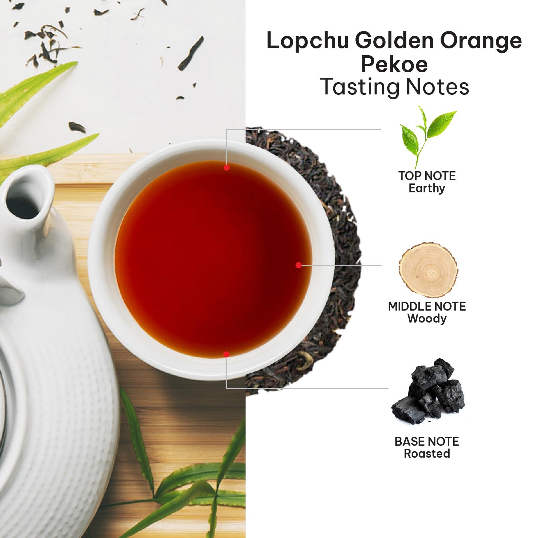 TeaRaja Tearaja Lopchu Golden Orange Pekoe Darjeeling Leaf Tea, 100g