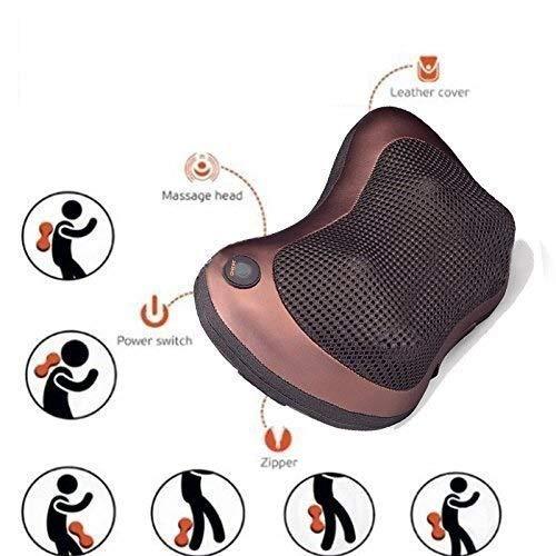 AASTIK AASTIK Pillow Massager Car Seat Electric For Body Pain Relief neck massager cushion seat stress pain relief relax massage Car or Electronic Massage Pillow Massager 8 Ball Neck Shoulder (Brown)
