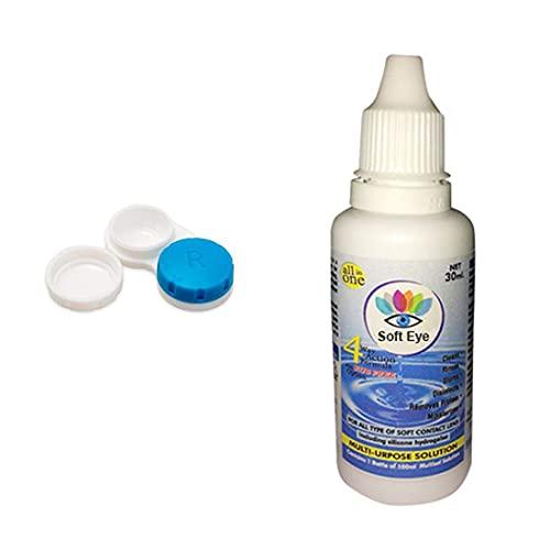 DIAMOND EYE Diamond Eye 1 Pair Grey Color eye contact lens Zero Power Monthly Color Contact Lenses with Free Lens Case/Container Kit Zero power