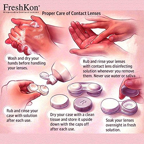 FreshKon FreshKon® Colors Fusion Cosmetic Monthly Contact Lenses (Dazzlers, Perky Brown)