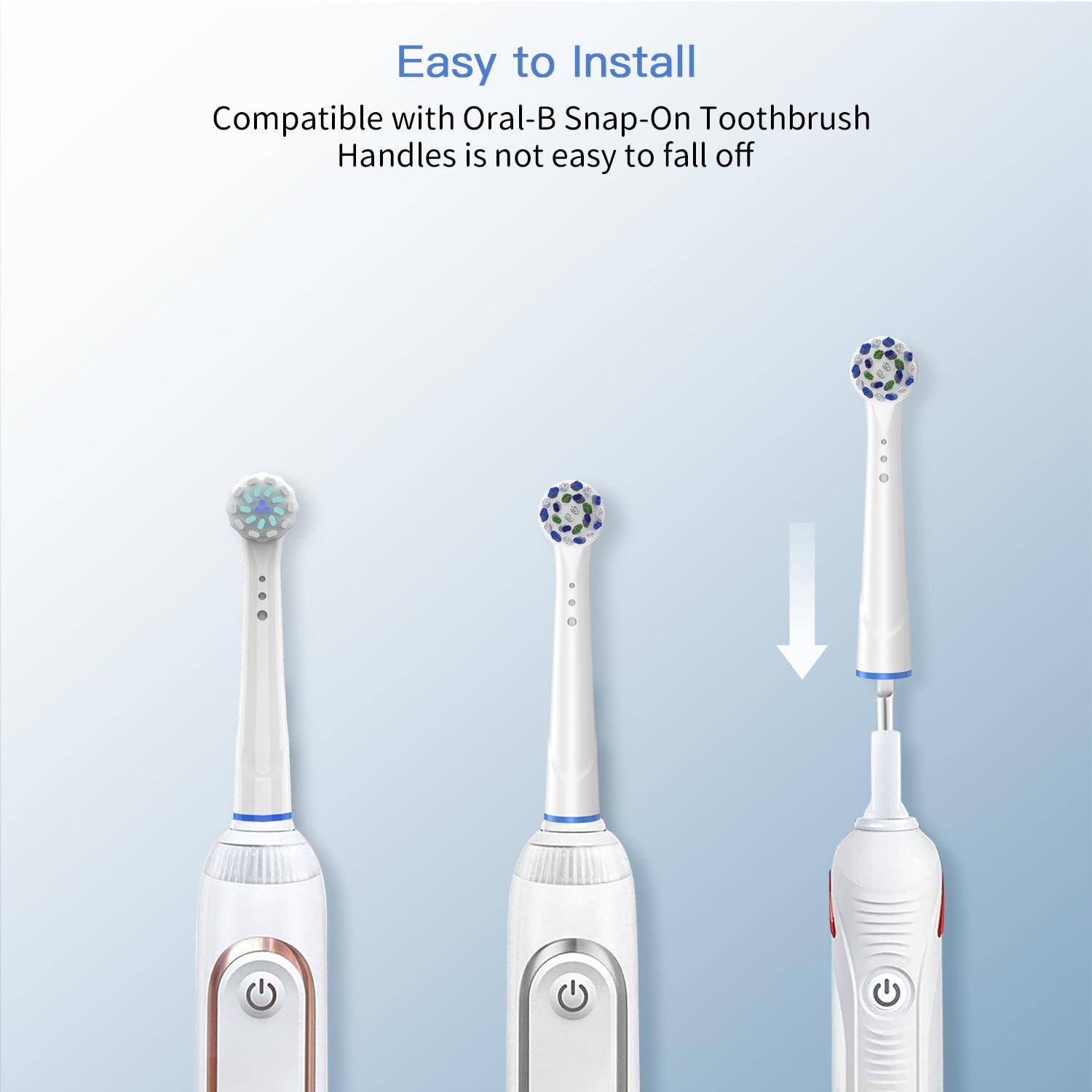 TINGOX Replacement Toothbrush Heads for Oral B Braun, 8 Pack Professional Electric Toothbrush Heads, Precision Clean Brush Heads Refill Compatible With Oral-B 7000/Pro 1000/9600/ 5000/3000/8000 (8pack)