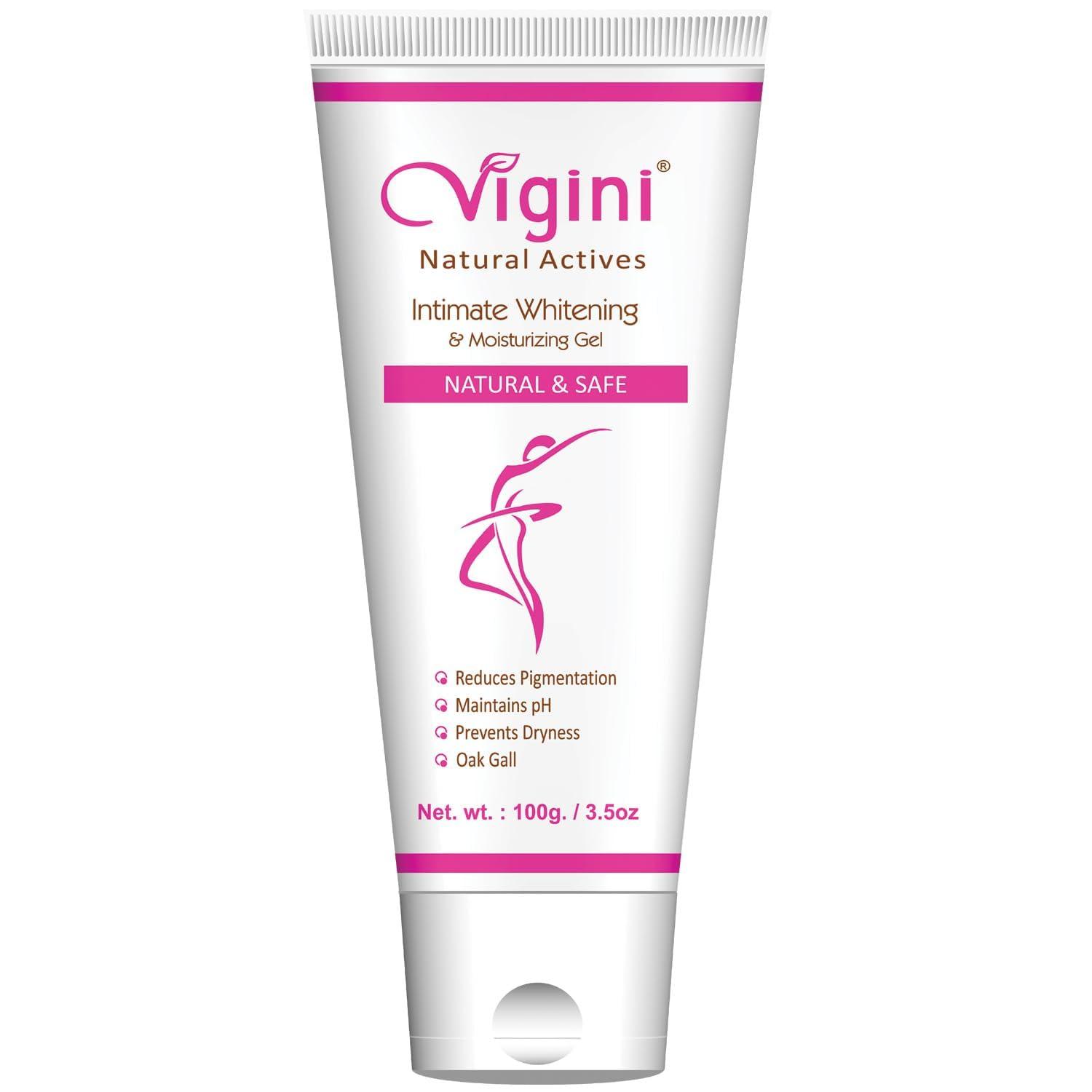 Vigini Vigini Natural Feminine Hygiene Intimate Lightening Whitening Hygiene Gel Women 100g | Wash Able Non Staining Non Itching Water Based