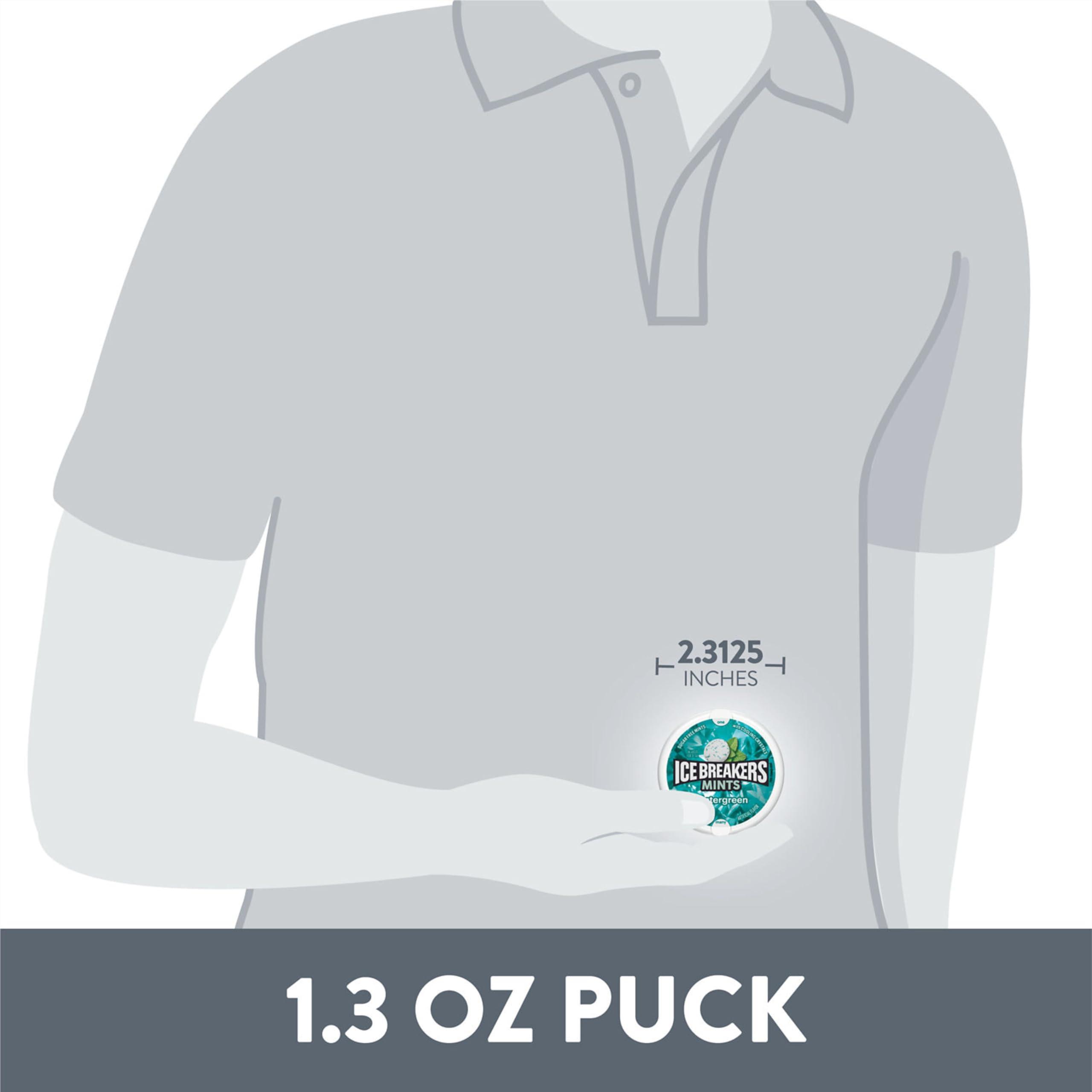 Ice Breakers Mints Ice Breakers Wintergreen Sugar Free Mints with Cooling Crystals, 1.5 oz 42 g, 8 Pack