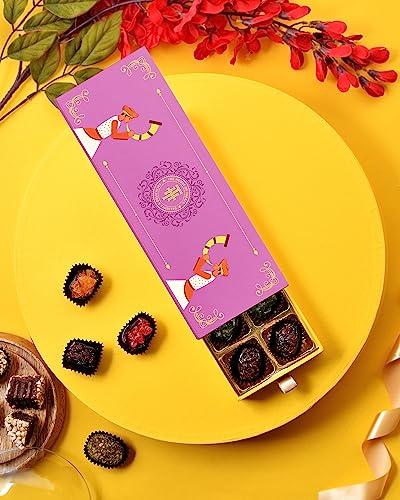 HYPERFOODS Sweet Gift Box Sweets Gifts Sweets Gift Hamper Sweets Combo Pack of 12 Candy Dates