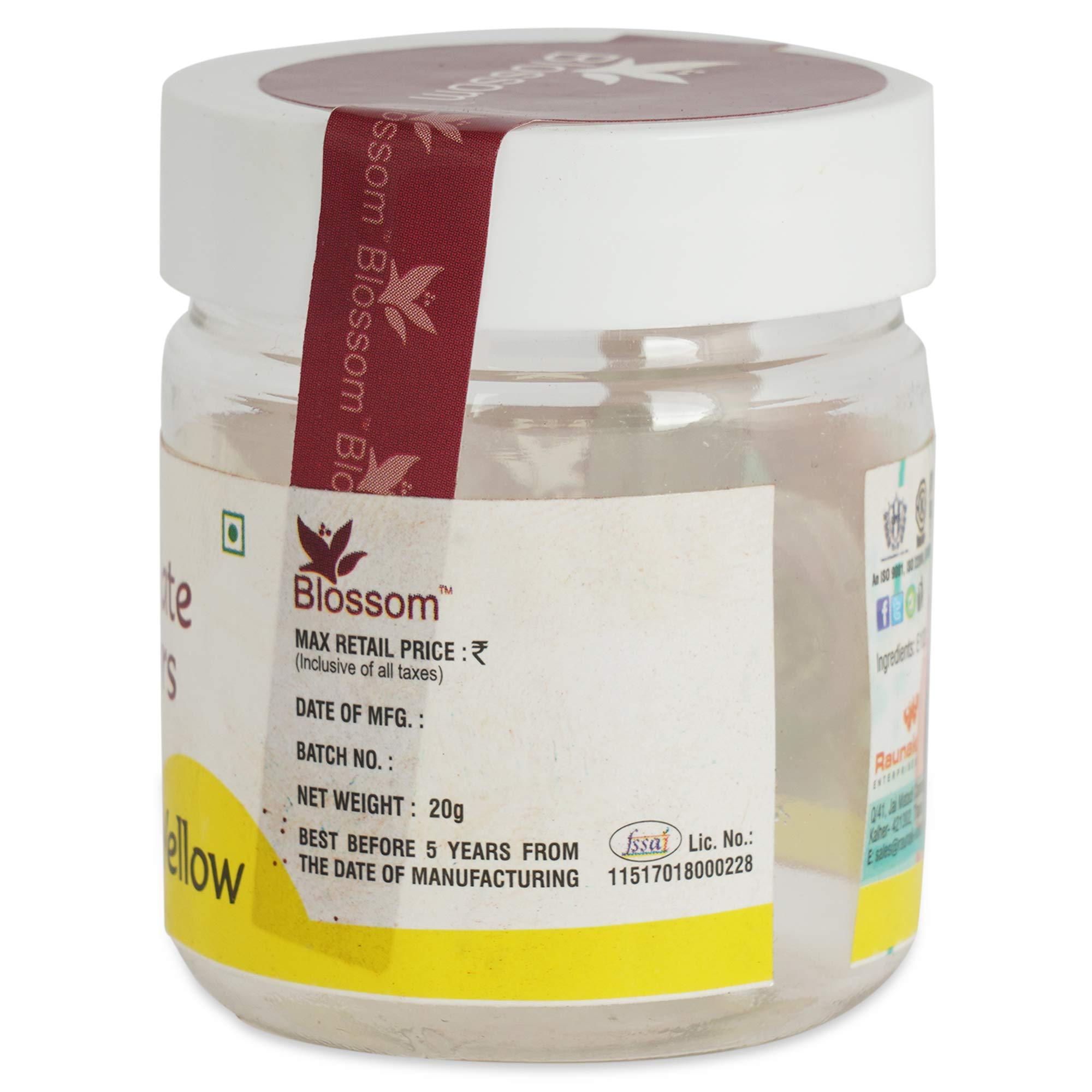 BLOSSOM BLOSSOM Chocolate Colour Powder for Colouring Cake Chocolate- Yellow, 20 gm