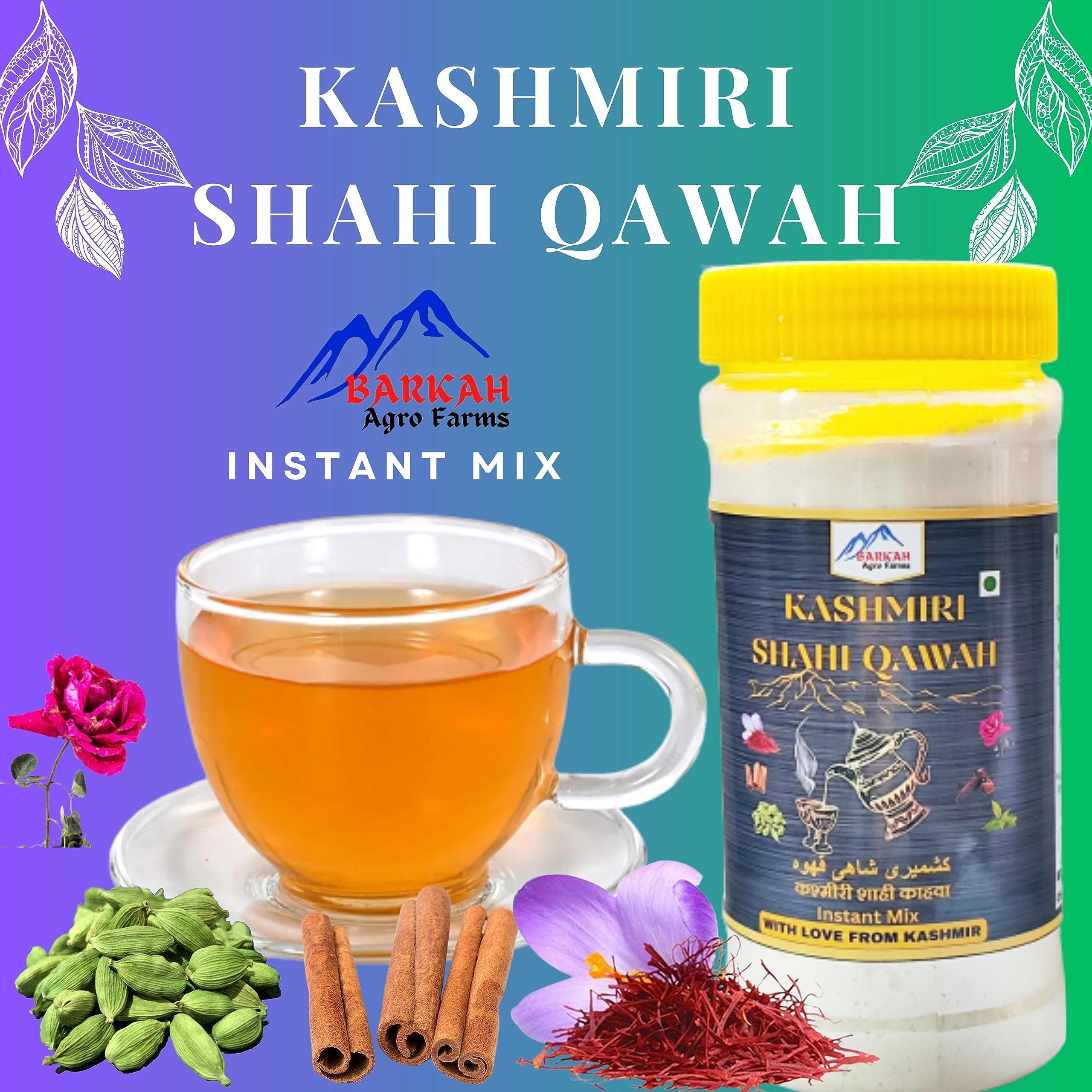 Barkah BARKAH Kashmiri Shahi Kahwa - Kashmiri Qawah - Premium Kashmiri Shahi Qawha - Kashmiri Kahwa 100 grams