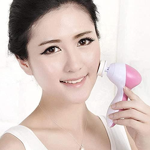 Aryshaa face wash massager 5 in 1 Portable Electric Facial Cleaner Multifunction Massager, Face Massage Machine For Face, Facial Machine, Beauty Massager, Facial Massager For Women Assorted color