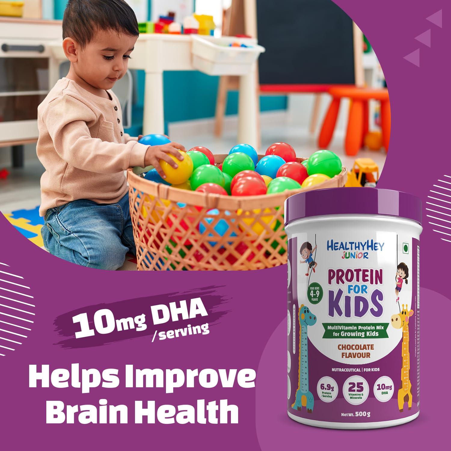 HealthyHey HealthyHey Junior Protein Powder for Kids - Chocolate Flavour - 500g