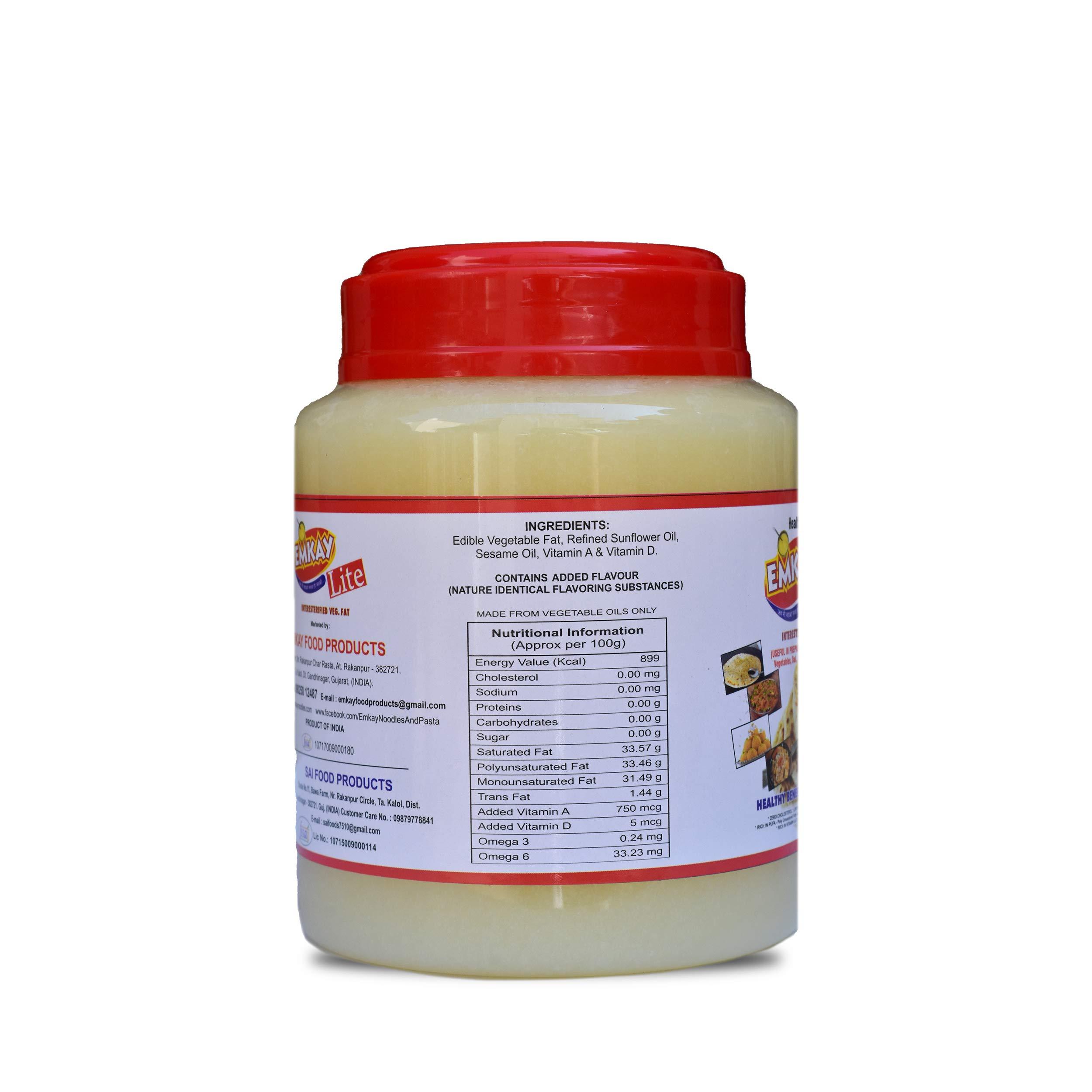 EMKAY EMKAY LITE INTERESTERIFIED VEG FAT VEGAN FAT (500 ML)