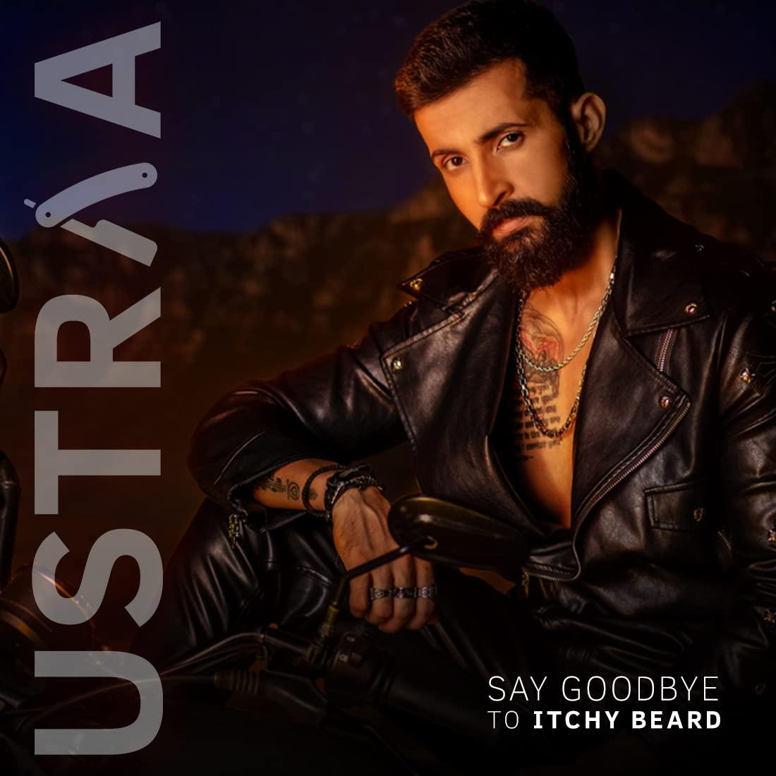 Ustraa Ustraa Beard Wash Woody - 100 ml - Sulphate-free Beard Wash | Thick Foam, No Post-wash Dryness, Cleansed & Smooth Beard | Beard Shampoo for Germ-Free Beard