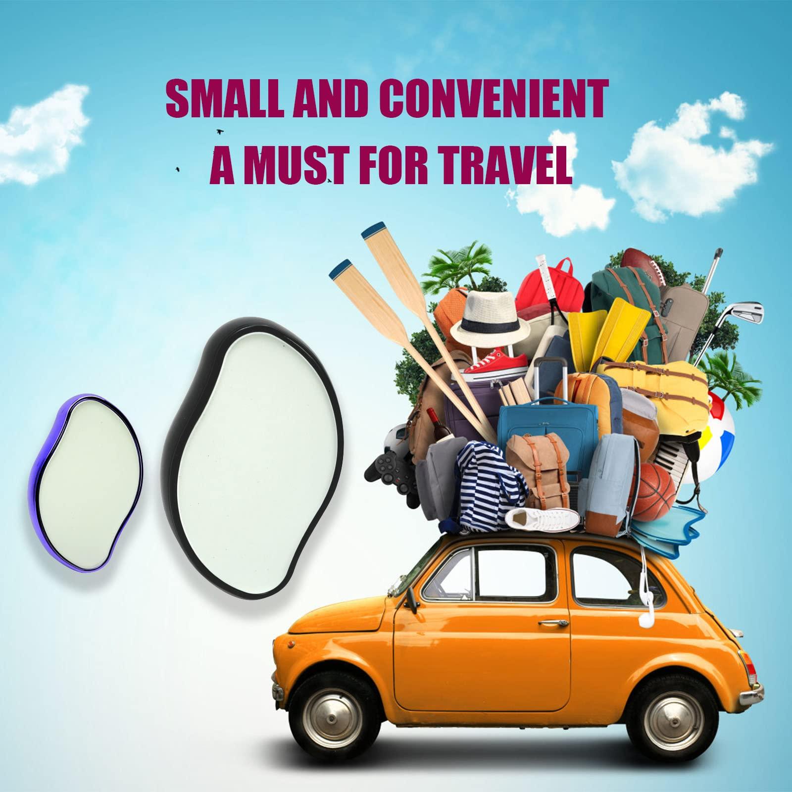 Bleame Bleame Crystal Hair Eraser, Bleame Crystal Hair Remover, for Men & Women Arms Legs Back, Fast & Easy Exfoliate, Soft Smooth Silky Skin, Apply To Any Part Of The Body (Purple) (Black)