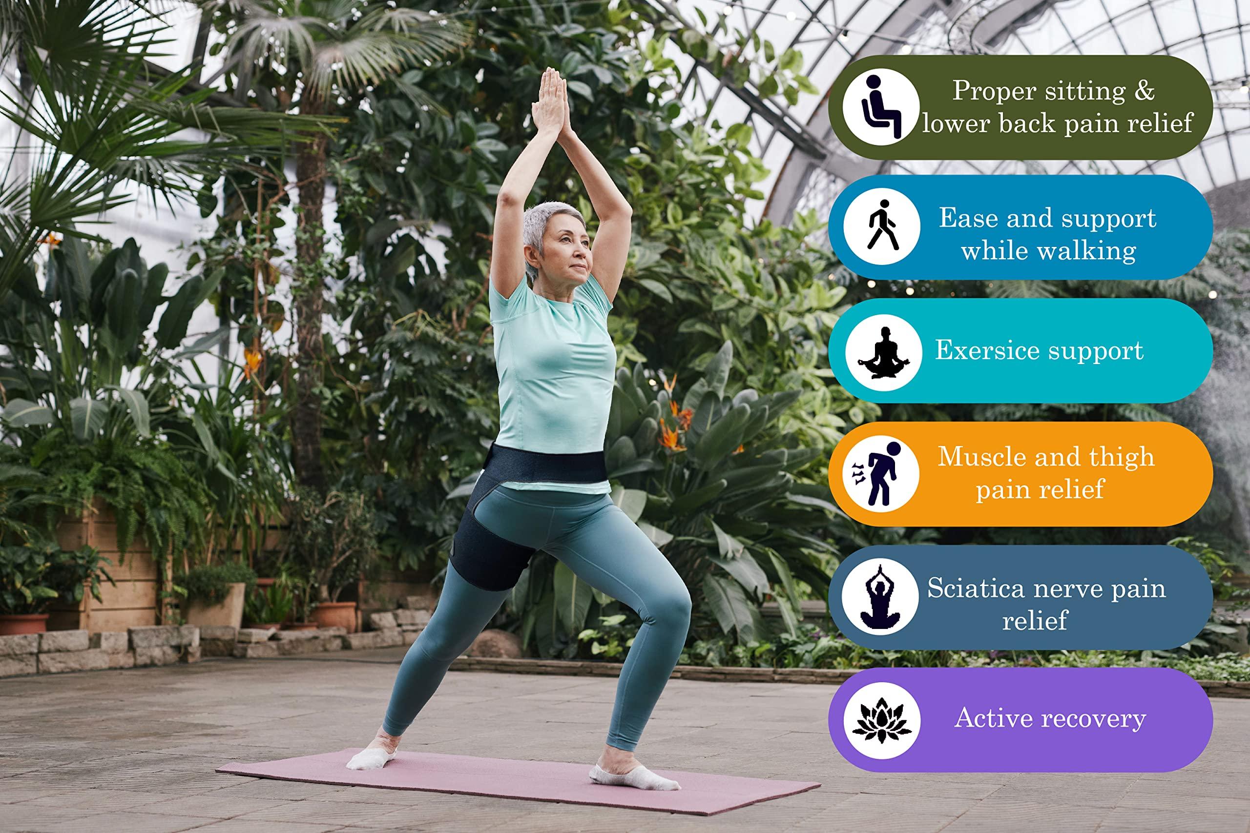 Ion Clad Ion Clad Scientist Developed Copper Compression Hip Joint Brace with Groin Support. Pain Relief & Recovery for Quads, Pulled Muscle, Lower Back, Sciatica, Hip Flexor & Hamstring Strain – Men & Women