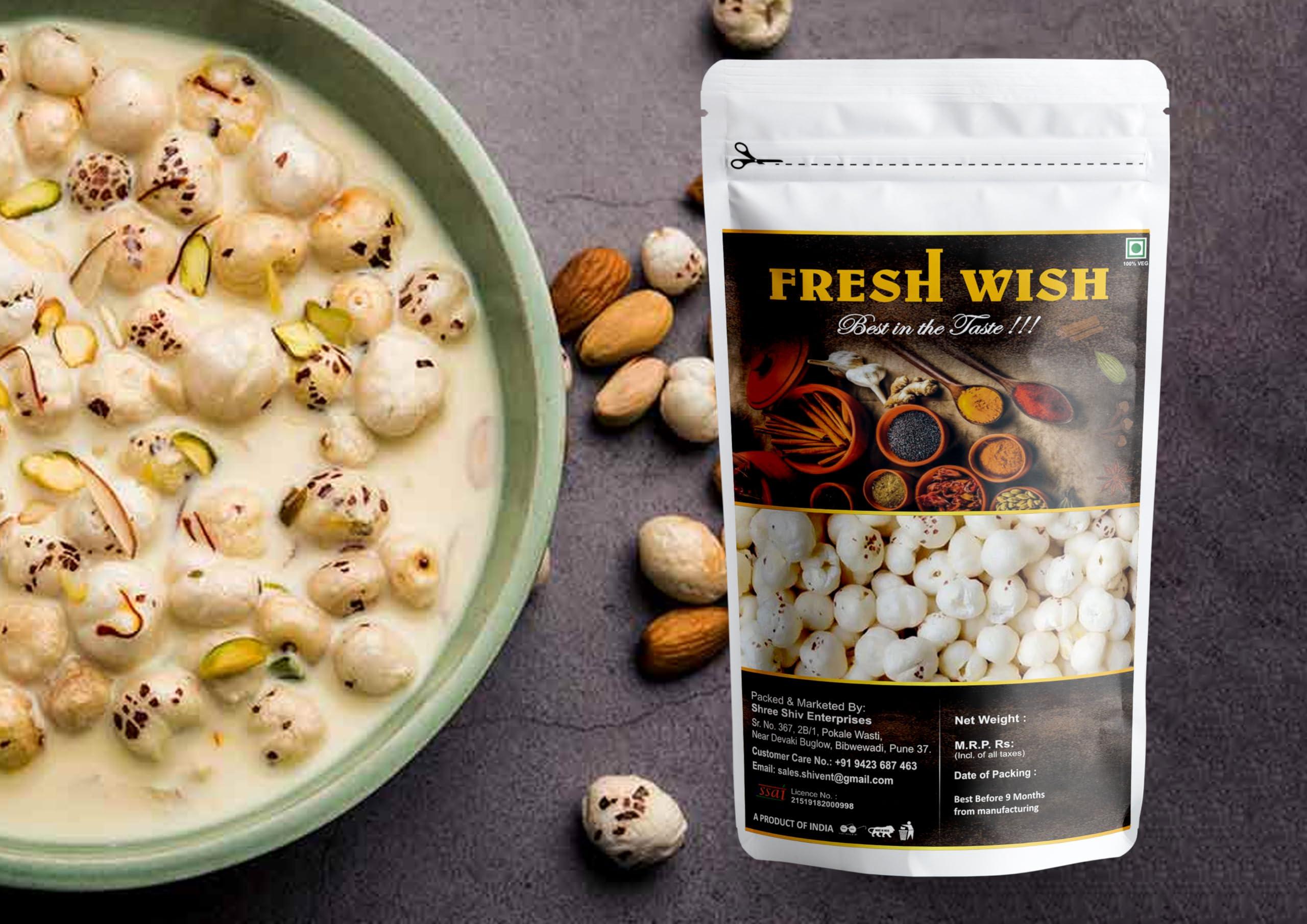 Fresh Wish Fresh Wish Makhana (Lotus Seeds) 900m