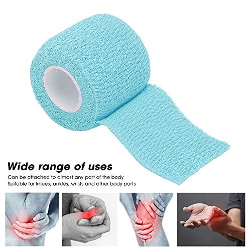 Sojare Elastic Self Adherent Bandage, Reduce Swelling Thin Adhesive Wrap Tape for Wrist for Ankle(blue)