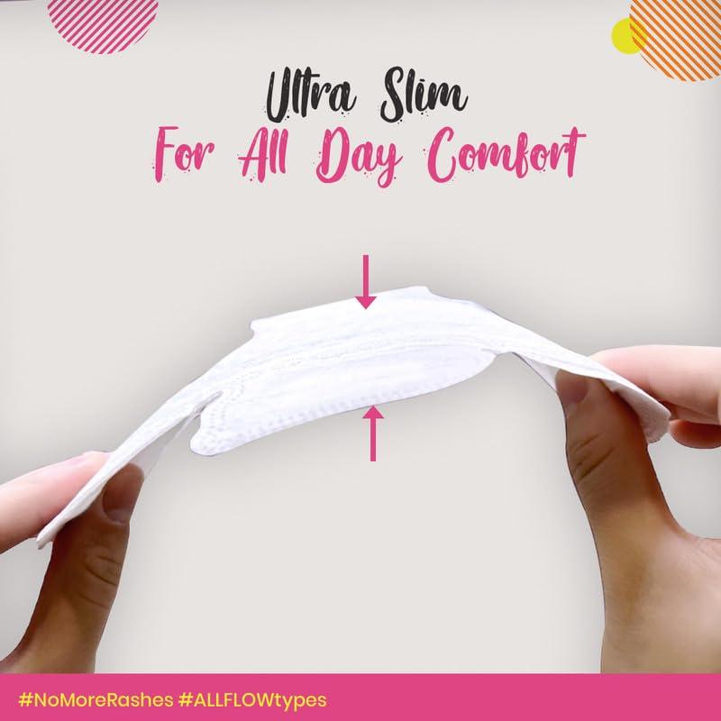 pinq polka PINQ POLKA Premium Sanitary Pads(XXL-330mm) with 25 (Large-180mm) Pantyliners for Discharge, Organic Cotton Soft Feel|Rash Free|Ultra Thin for Night & Heavy Flow Combo with Disposable Pouch, 35 Pieces