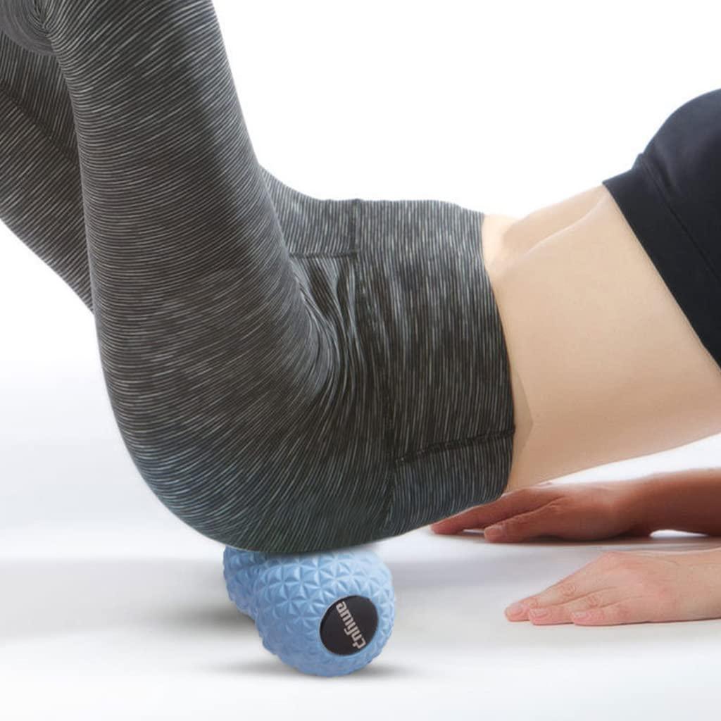 T.O.G. T.O.G. Peanut Massage Ball Double Lacrosse Ball Self Message Roller Back Foot Neck Blue
