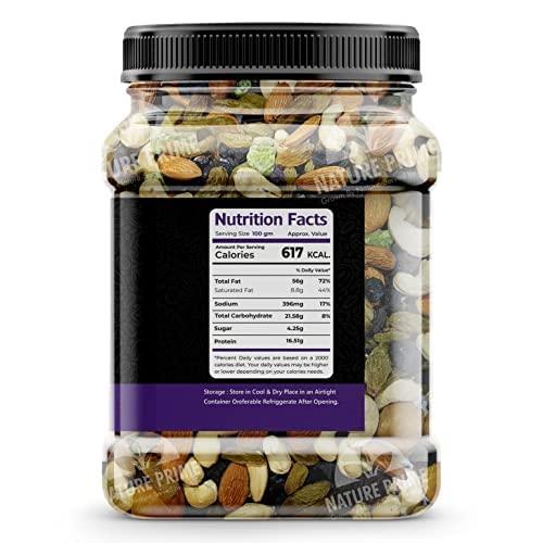Nature Prime Nature Prime Premium Mix Dry Fruits and Nuts with Almonds| Cashew| Kishmish | Apricot | Black Raisins | kiwi | Dry Fruits, Seeds & Nuts - 200 gm