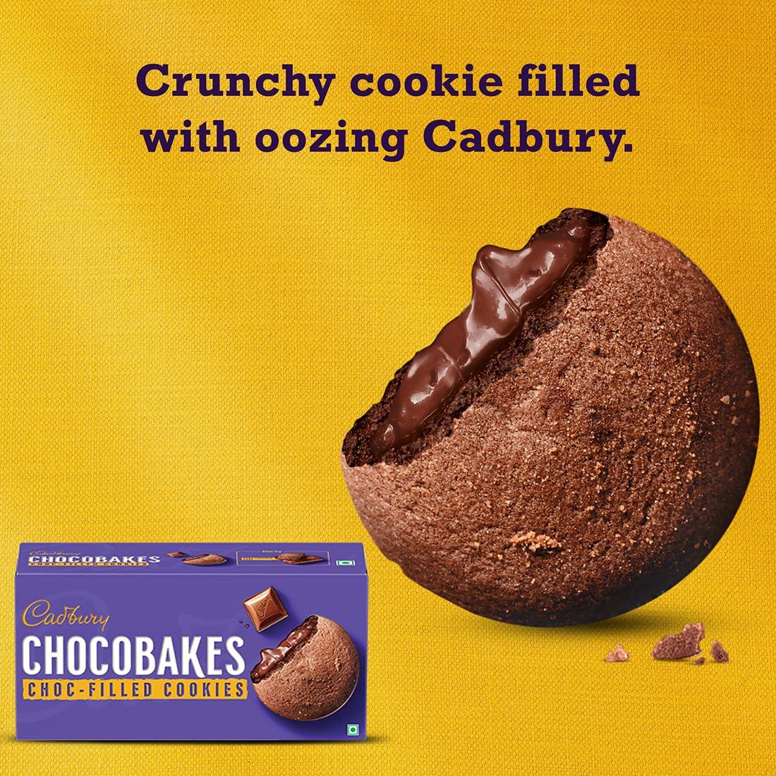 Cadbury Cadbury Chocobakes Choc Filled Cookies, 10 x 75 g