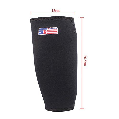 Decdeal Decdeal SX561 Sport Calf Stretch Brace Support Protector Wrap Shin Running Bandage Leg Sleeve Compression