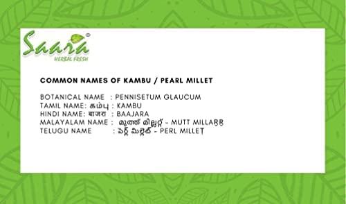 SAARA SAARA Pearl Millet Whole Grain, 950g | Kambu Cleaned| Bajra | Sajjalu | Sajje, 950g