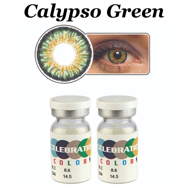 CELEBRATION COLORS CELEBRATION COLORS Yearly Color Contact Lenses 1 Pair, Color Honey Allure, Optical Power 7.5