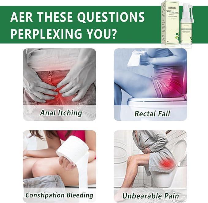 Generic Herbal Piles Relief Spray 50ml Natural Hemorrhoid Care