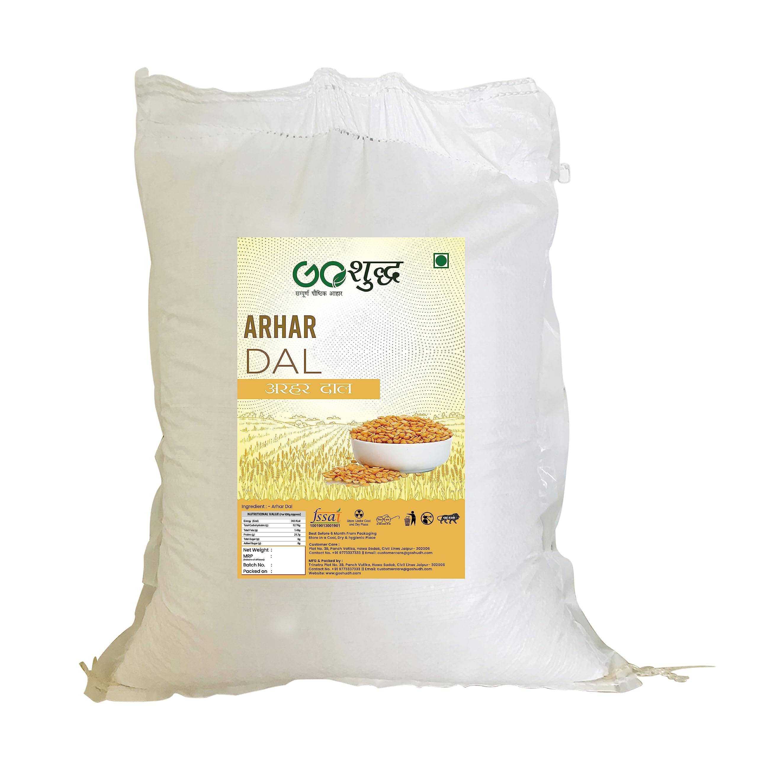 Goshudh-FREEDOM FROM ADULTERATION Goshudh Arhar Dal/Toor Dal 5 kg Packing