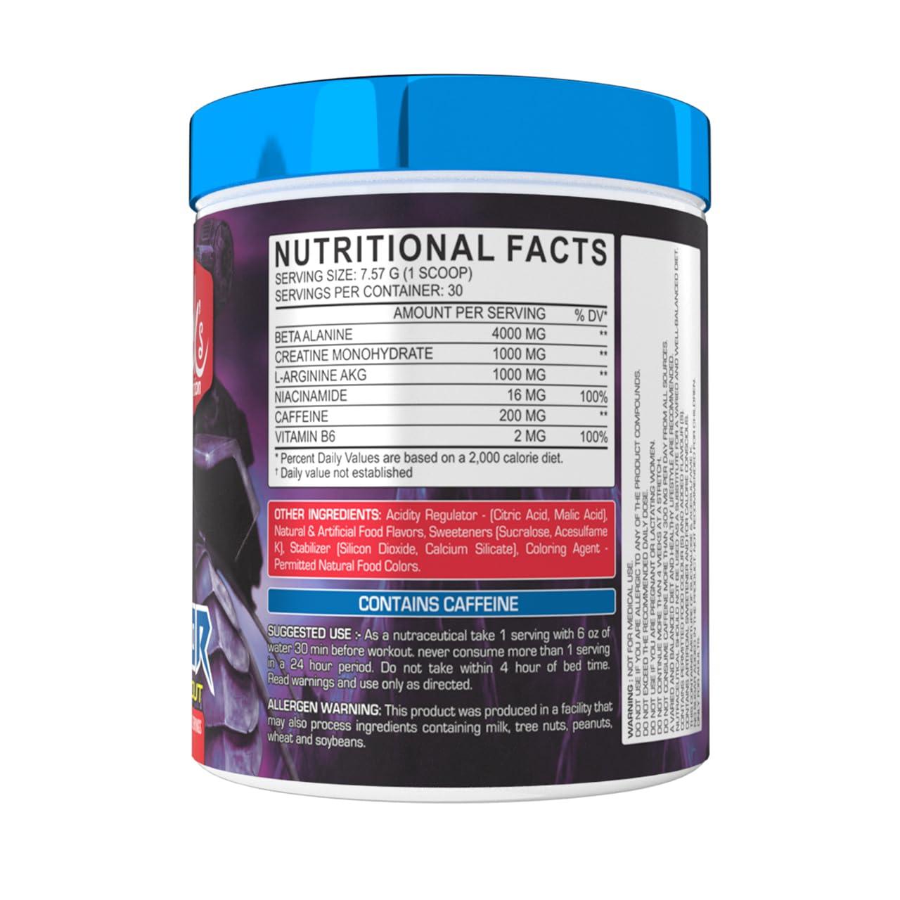 JACK\'S NUTRITION JACKS NUTRITION PREDATOR 30 Serv. Pre Workout, 4000 mg Beta Alanine & 1000 mg Creatine for Endurance, 1000mg L-Argenine for Pump, 200 mg Caffeine for Energy. (ORANGE MANGO)-UPC-656485852520