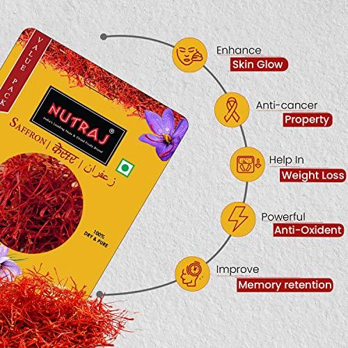 Nutraj Nutraj Saffron, Original and Pure Kesar | Keshar for Health, Beauty, Food, Wellness and Pooja | ISO Certified | 10 Gram (Blister Pack 1 Gram x 10)