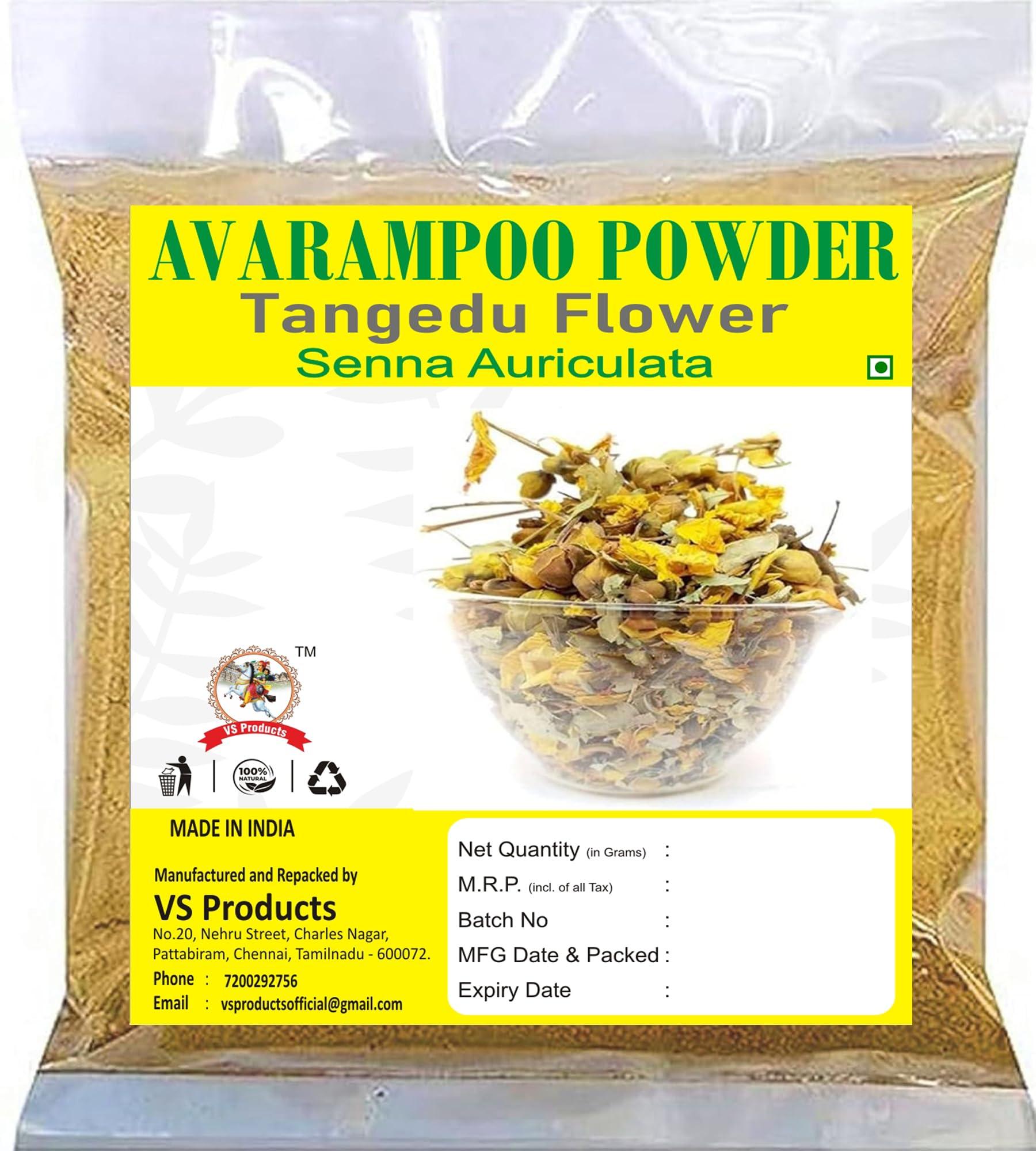 VS Products VS Products Avarampoo Powder, 150g,Tangedu Flower, Tarwar, Avaram senna, Senna auriculata, For Skin, and Hair care, 150g