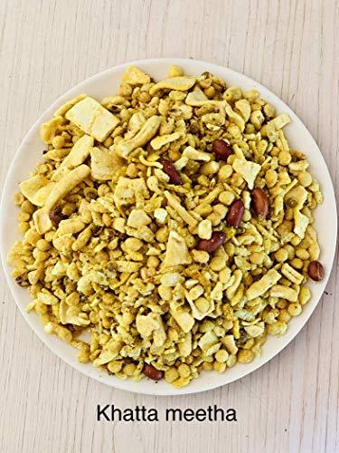 KUNDAN NAMKEEN KUNDAN NAMKEEN Khatta Meetha Mixture Chiwda Sweet and Sour Mixture Indian Snacks Tea Time Snacks Namkeen Pack of 4, 400 Gram Each