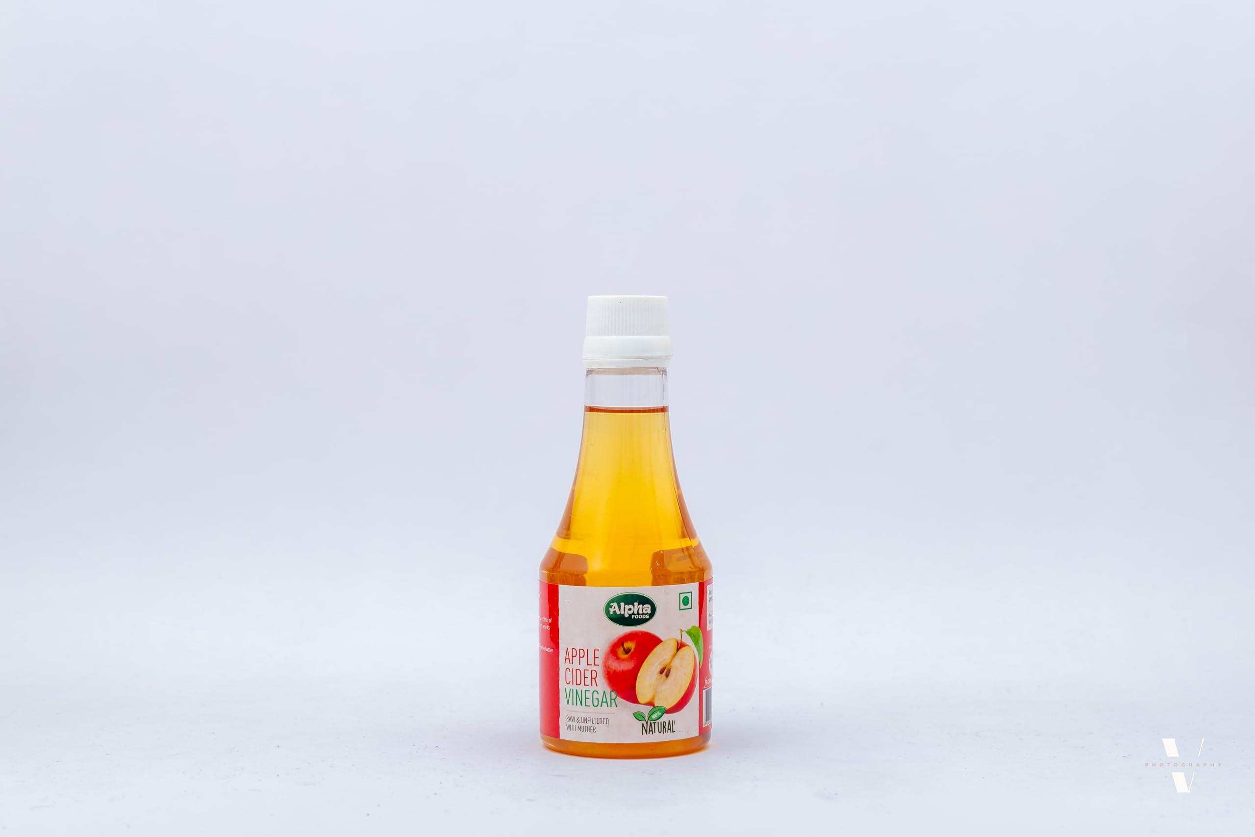 Alpha Foods Alpha Foods Raw-Unfiltered Organic Apple Cider with The Mother | Vegan, Gluten Free, Unpasteurized (200ml)